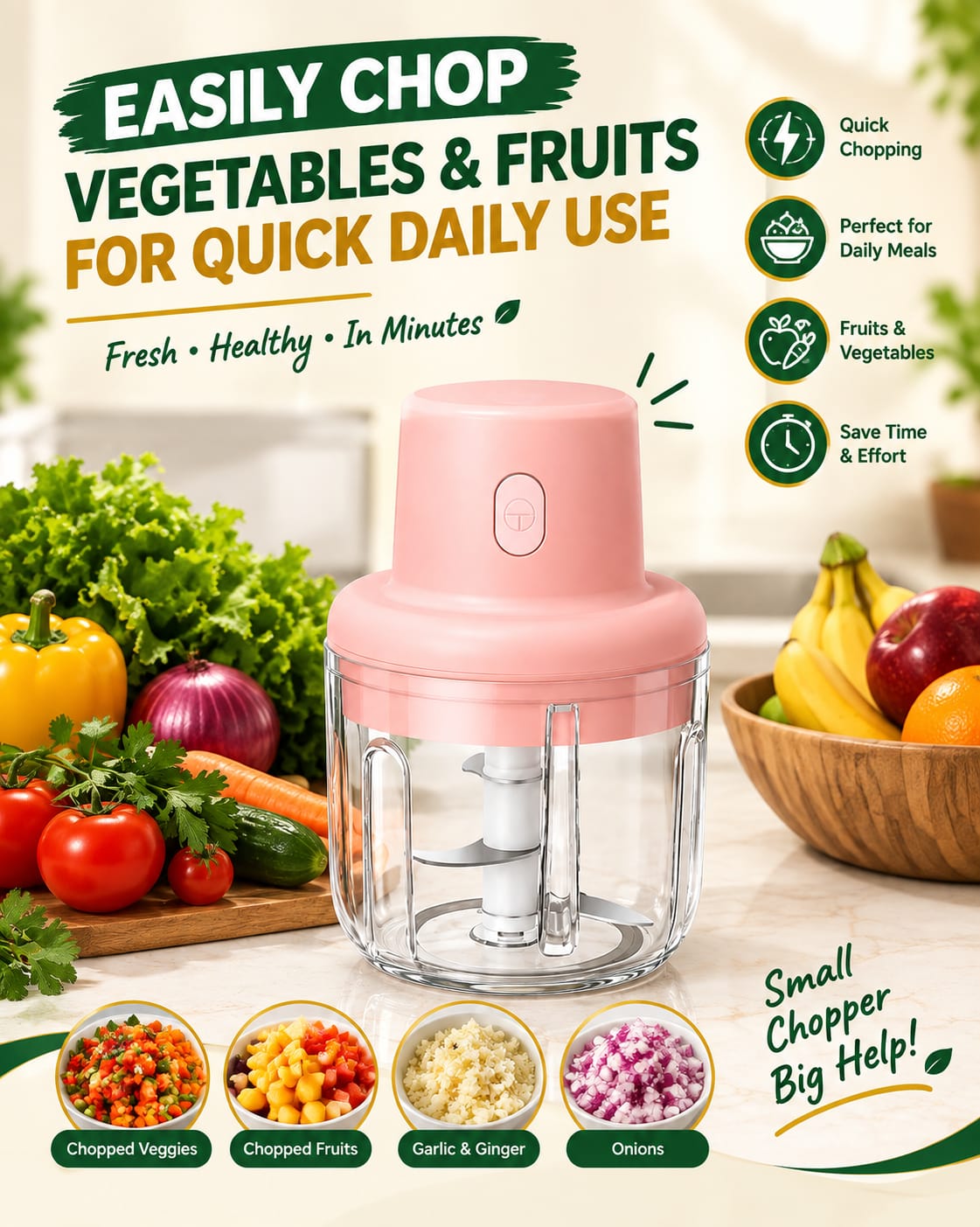 Mini Electric Food Chopper